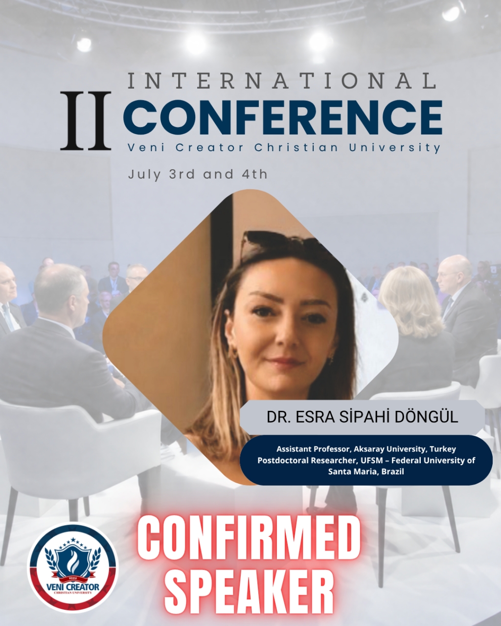 CONFIRMED SPEAKER! 