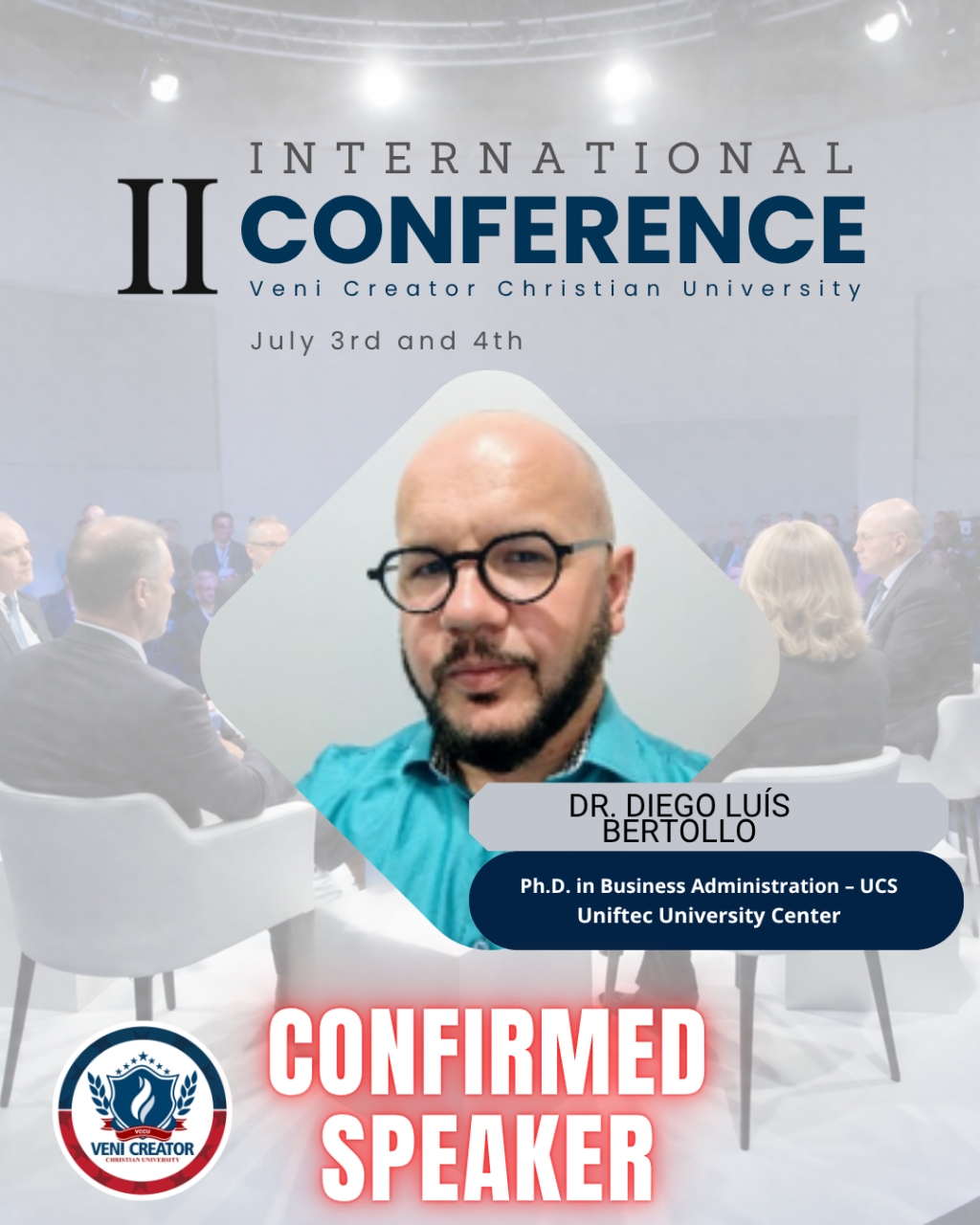 CONFIRMED SPEAKER! 