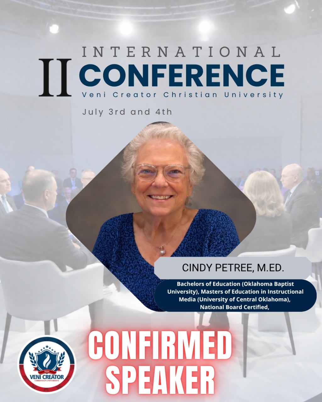 CONFIRMED SPEAKER! 